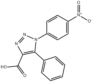 1-(4-nitrophenyl)-5-phenyl-1H-1,2,3-triazole-4-carboxylic acid Struktur