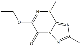 [1,2,4]Triazolo[5,1-c][1,2,4]triazin-4(1H)-one,3-ethoxy-1,7-dimethyl-(9CI) Struktur