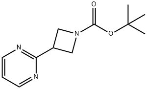 tert-butyl 3-(pyriMidin-2-yl)azetidine-1-carboxylate Struktur