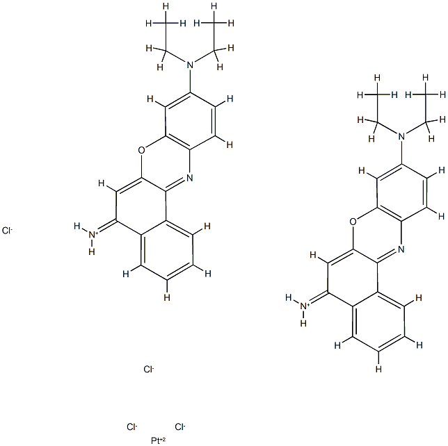 Nile Blue-platinum tetrachloride complex Struktur