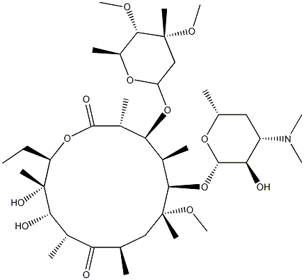 4'',6-Di-O-MethylerythroMycin Struktur