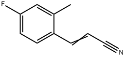 2-Propenenitrile,3-(4-fluoro-2-methylphenyl)-(9CI) Struktur