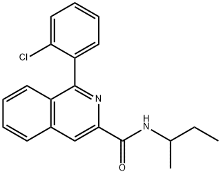 3-?Isoquinolinecarboxam?ide, 1-?(2-?chlorophenyl)?-?N-?(1-?methylpropyl)?- Struktur