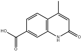 7-Quinolinecarboxylicacid,1,2-dihydro-4-methyl-2-oxo-(9CI) Struktur