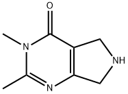 2,3-dimethyl-3,5,6,7-tetrahydro-4H-pyrrolo[3,4-d]pyrimidin-4-one(SALTDATA: 2HCl 0.9H2O) Struktur