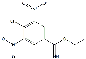 4-chloro-3,5-dinitro-benzimidic acid ethyl ester Struktur