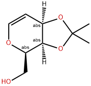 2,6-Anhydro-5-deoxy-3,4-O-(1-methylethylidene)-D-arabino-hex-5-enitol Struktur