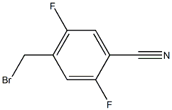 4-(bromomethyl)-2,5-difluorobenzonitrile Struktur