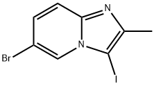 6-bromo-3-iodo-2-methylH-imidazo[1,2-a]pyridine Struktur