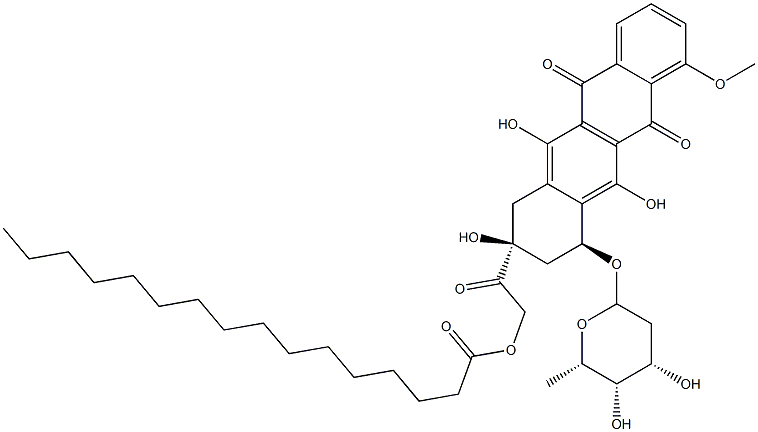 14-O-palmitoylhydroxyrubicin Struktur