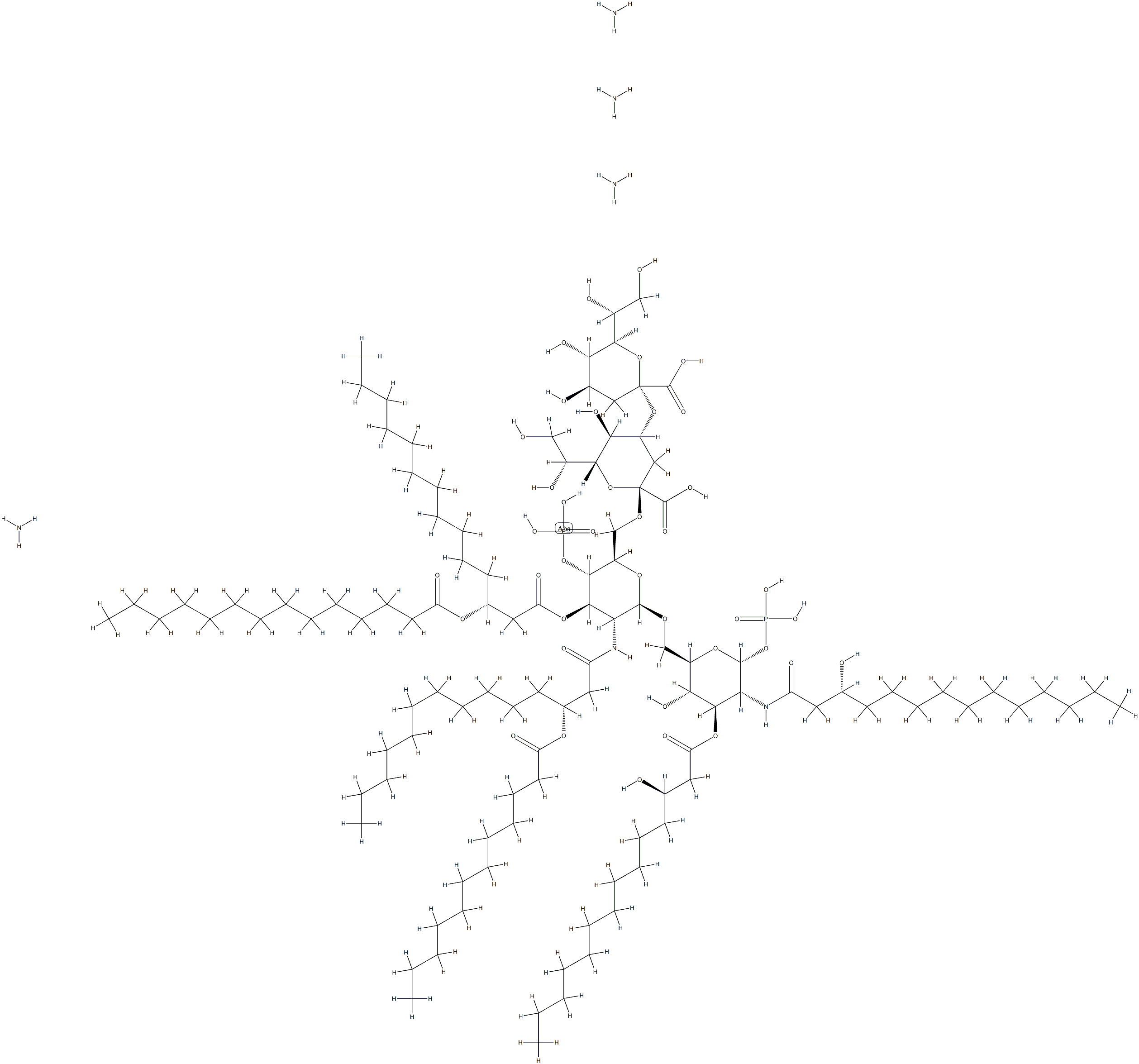 Di[3-deoxy-D-Manno-octulosonyl]-lipid A (aMMoniuM salt) Struktur