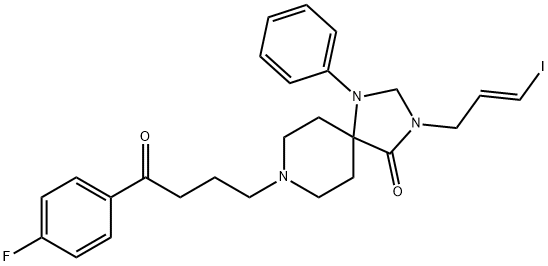 N-(iodoallyl)spiperone Struktur