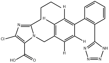 氯沙坦-D4羧酸 結(jié)構(gòu)式