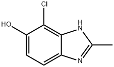 1H-Benzimidazol-5-ol,4-chloro-2-methyl-(9CI) Struktur