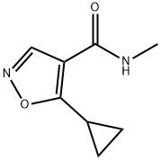 4-Isoxazolecarboxamide,5-cyclopropyl-N-methyl-(9CI) Struktur