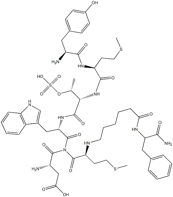 cholecystokinin (31-39), Thr(34)-Ahx(37)- Struktur