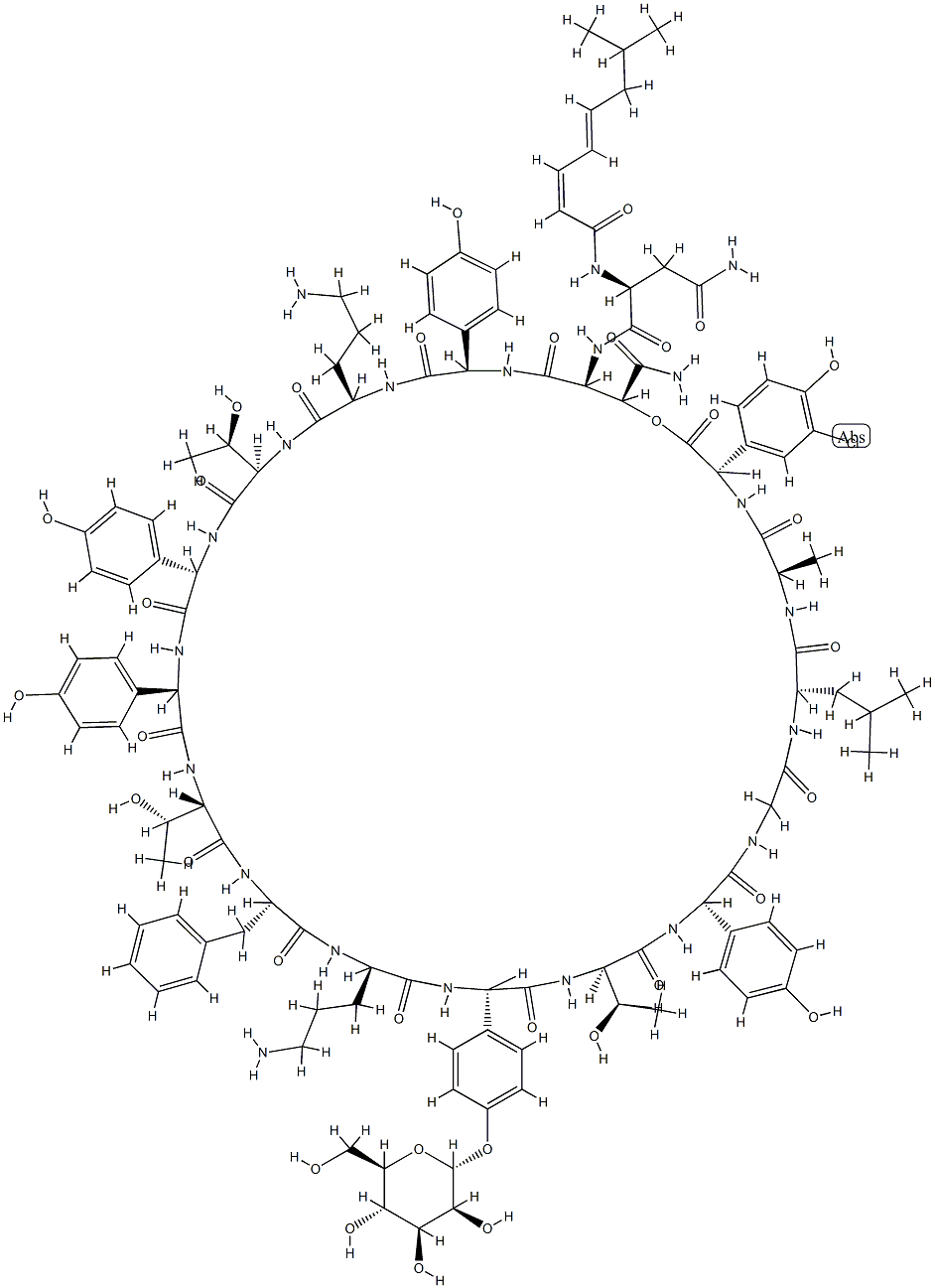 ramoplanin A2 Struktur