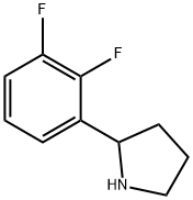 2-(2,3-difluorophenyl)pyrrolidine Struktur