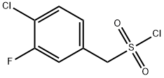 (4-chloro-3-fluorophenyl)methanesulfonyl chloride Struktur