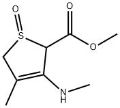 2-Thiophenecarboxylicacid,2,5-dihydro-4-methyl-3-(methylamino)-,methylester,1-oxide(9CI) Struktur