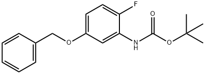 N-boc-5--Benzyloxy-2-fluoroaniline Struktur