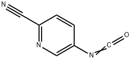 2-Pyridinecarbonitrile,5-isocyanato-(9CI) Struktur