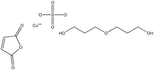 Sulfuric acid copper(2++) salt (1:1), polymer with 2,5-furandione and oxybis[propanol] Struktur