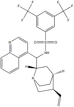 N-[(8α,9S)-cinchonan-9-yl]-3,5-bis(trifluoroMethyl)-BenzenesulfonaMide Struktur