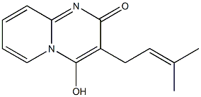 2-Hydroxy-3-(3-Methyl-2-Butenyl)-4H-Pyrido[1,2-alpha]Pyrimidin-4-One Struktur