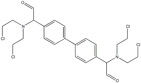 alpha, alpha'-bis(di(2-chloroethyl)amino)-4,4'-(2-biacetophenone) Struktur