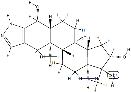 4,16-dihydroxystanozolol Struktur