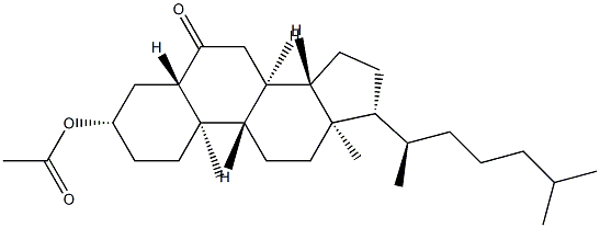 3β-Acetoxy-5α-cholestan-6-one Struktur