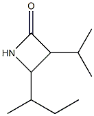 2-Azetidinone,3-(1-methylethyl)-4-(1-methylpropyl)-(9CI) Struktur