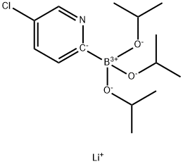 Lithium triisopropyl 2-(5-chloropyridyl)borate Struktur