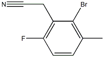 2-BroMo-6-fluoro-3-Methylphenylacetonitrile, 96% Struktur