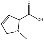 1-methyl-2,5-dihydro-1H-pyrrole-2-carboxylic acid(SALTDATA: HCl) Struktur