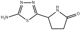 5-(5-amino-1,3,4-thiadiazol-2-yl)-2-pyrrolidinone(SALTDATA: FREE) Struktur