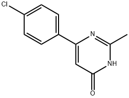 6-(4-chlorophenyl)-2-methylpyrimidin-4-ol Struktur