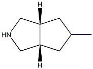 (3aR,6aS)-rel-octahydro-5-Methyl-Cyclopenta[c]pyrrole (Relative struc) Struktur