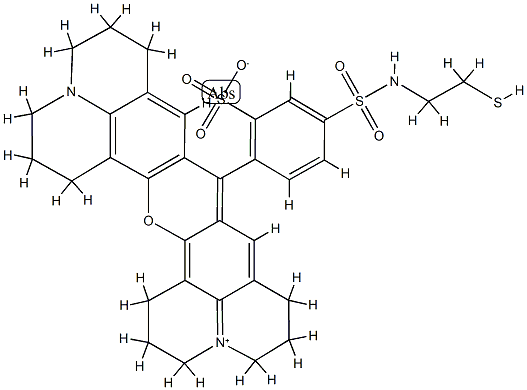 TEXAS RED-2-SULFONAMIDOETHYL MERCAPTAN Struktur