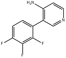 3-(2,3,4-trifluorophenyl)pyridin-4-aMine Struktur