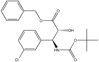 tert-butyl (1S,2R)-2-((benzyloxy)carbonyl)-1-(3-chlorophenyl)-2-hydroxyethylcarbamate Struktur