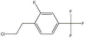 1-(2-chloroethyl)-2-fluoro-4-(trifluoromethyl)benzene Struktur