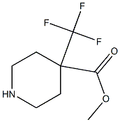 4-Trifluoromethyl-piperidine-4-carboxylic acid methyl ester Struktur