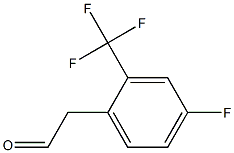 2-(4-fluoro-2-(trifluoromethyl)phenyl)acetaldehyde Struktur