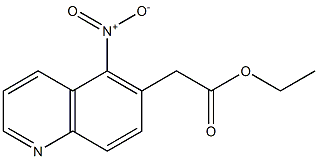 ethyl 2-(5-nitroquinolin-6-yl)acetate Struktur