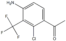 1-(4-Amino-2-chloro-3-trifluoromethyl-phenyl)-ethanone Struktur