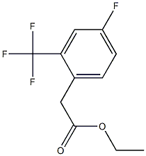 ethyl 2-(4-fluoro-2-(trifluoromethyl)phenyl)acetate Struktur