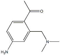 1-(4-Amino-2-dimethylaminomethyl-phenyl)-ethanone Struktur