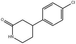 4-(4-chlorophenyl)piperidin-2-one Struktur